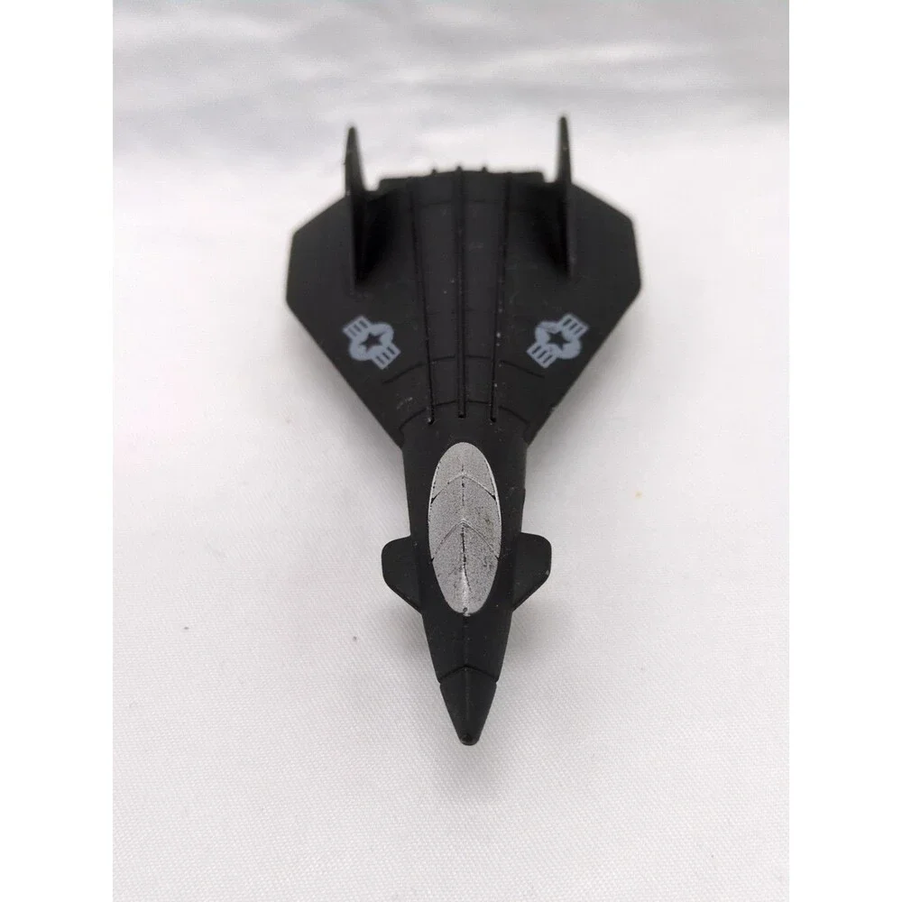 Black Stealth Diecast Military Plane Toy 3